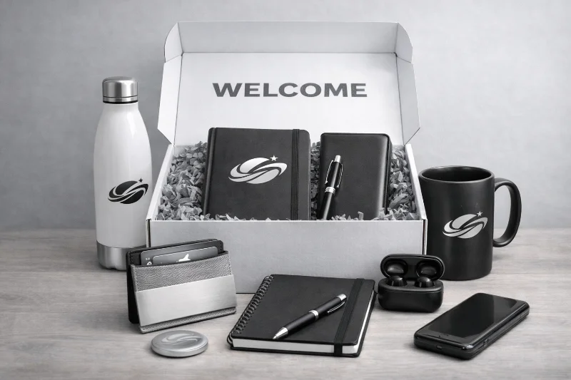 Welcome pack от Riverstudio: брендированные аксессуары для новых сотрудников